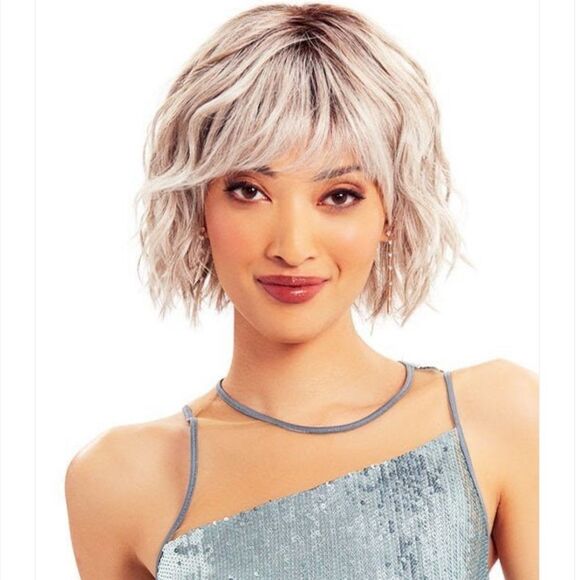 Tressallure wig “Trend” color 52/38/49/R83 Tones of Grey blended w Dark Roots
